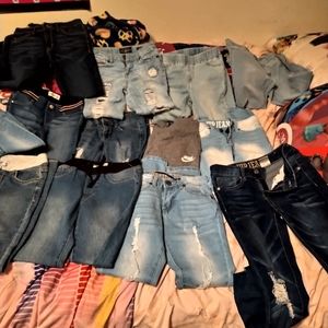 Girls denim jeans slightly worn